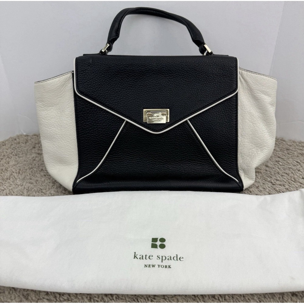 Kate Spade Purse Wellesley Place Laurel Medium Size Beige Black, Pink Inner Bag